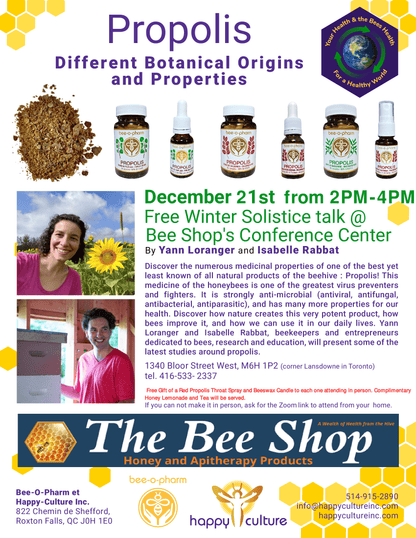 Propolis free talk December 21st 2024 from 2PM to 4PM