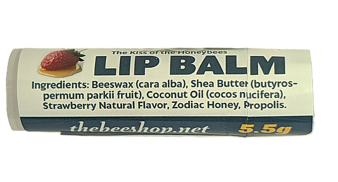 Beeswax Strawberry Lip Balm 5.5 gr by The Bee Shop